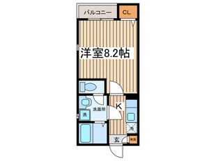 クレフラスト鶴里の物件間取画像